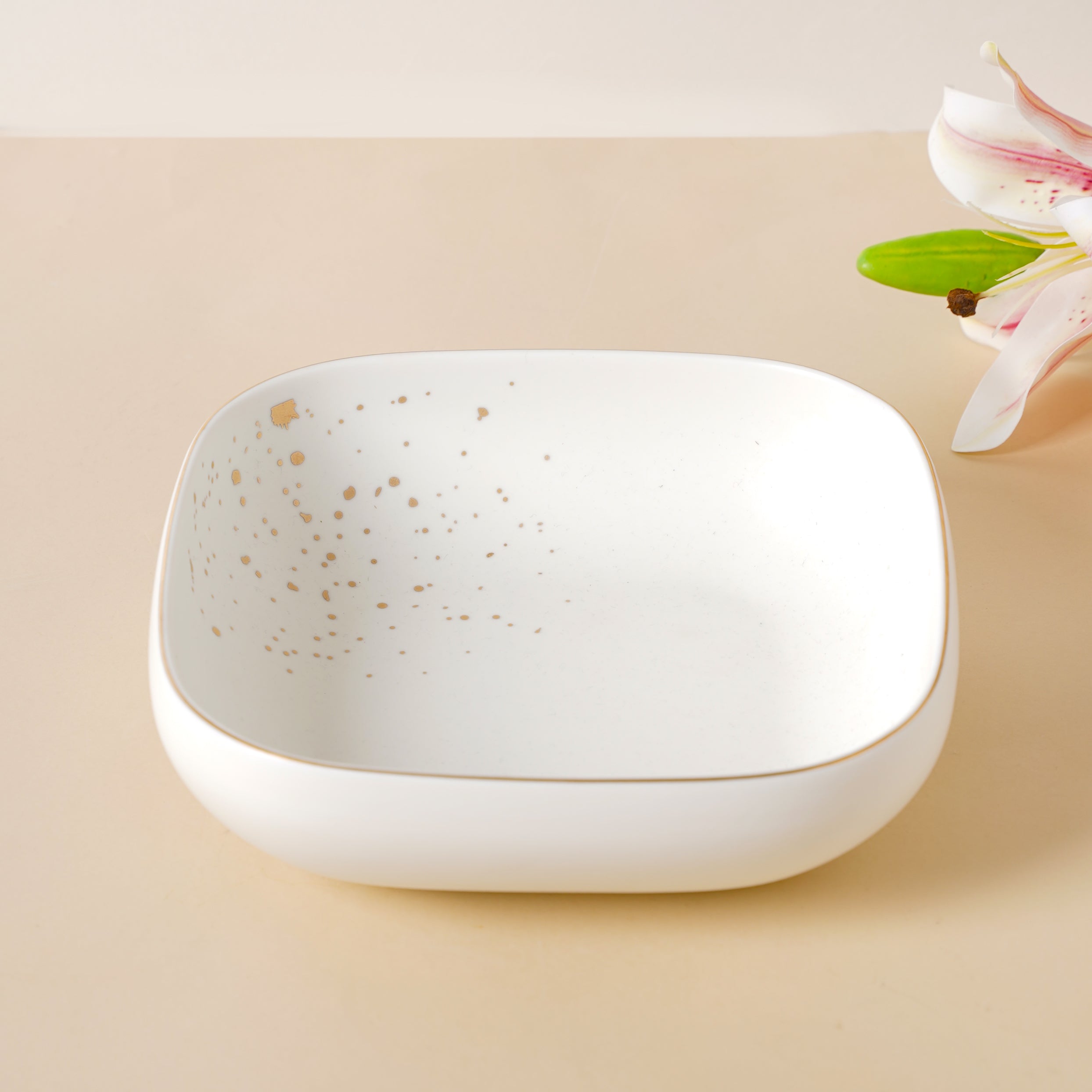 Serving Bowl - Buy Cara White Square Serving Bowl Online