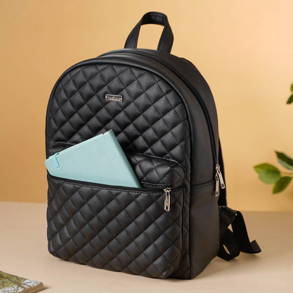 BROMEN Leather Laptop Backpack for Women