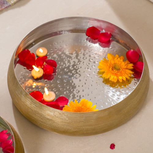 Traditional Metal Urli Bowl Set Of 3