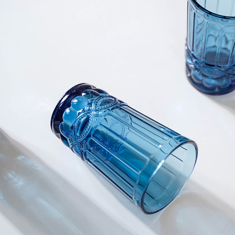 Blue Juice Glass Set of 4
