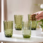 Green Water Glass Set of 4