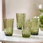 Green Water Glass Set of 4