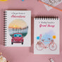 Adventurous Spiral Planner And Notepad Set 8x6 Inch