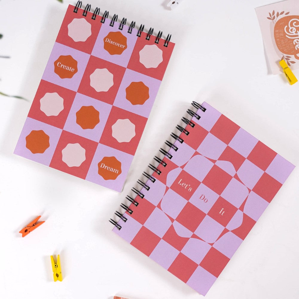 Hardbound Spiral Planner & Notepad Set Online - Premium Notebook | Nestasia