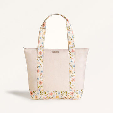 The Garden Stroll Tote Large Canvas Zipper Tote Bag