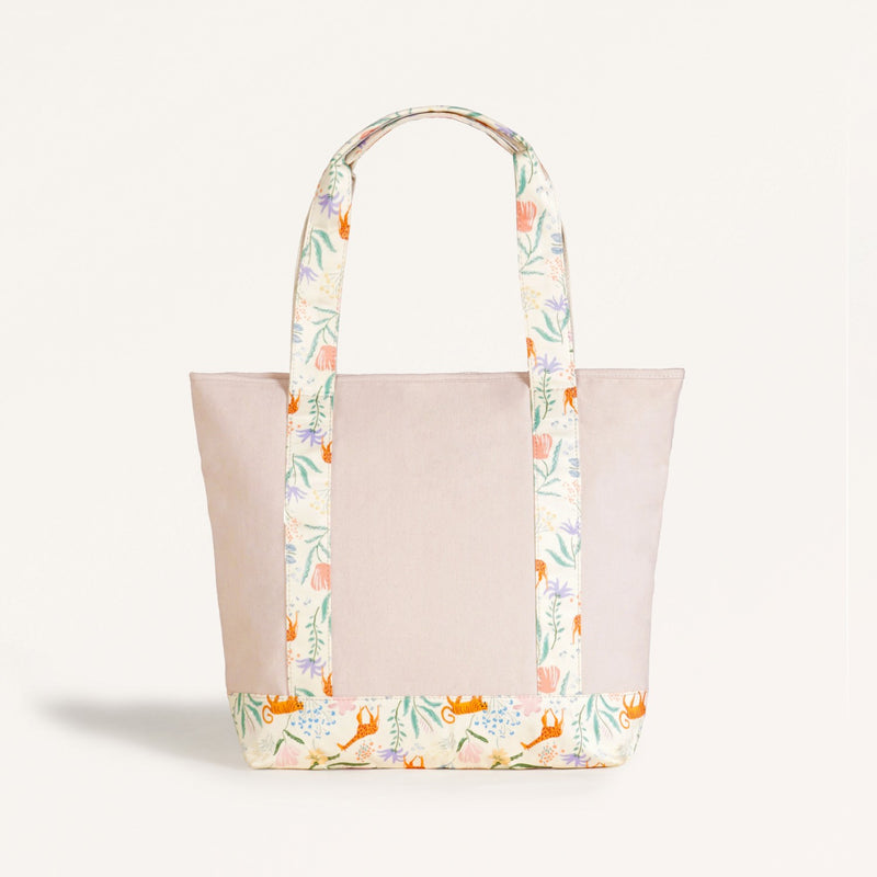 Jungle Adventure Large Canvas Zipper Tote Bag