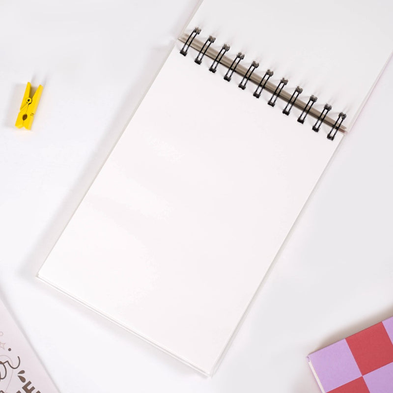 Hardbound Spiral Planner & Notepad Set 8x6 Inch