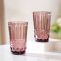 Purple Double Wall Drinking Glass Set of 4