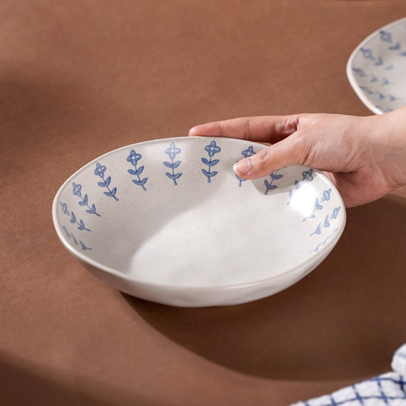 Flora Deep Dish - Serving plate, pasta plate, lunch plate, deep plate | Plates for dining table & home decor