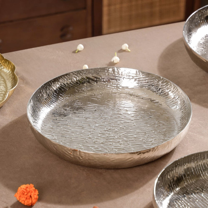 Flower Urli Silver Set Of 3