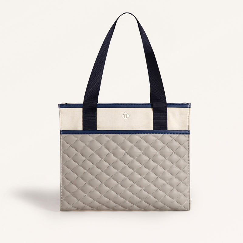 Quilted Canvas Everyday Office Tote Bag