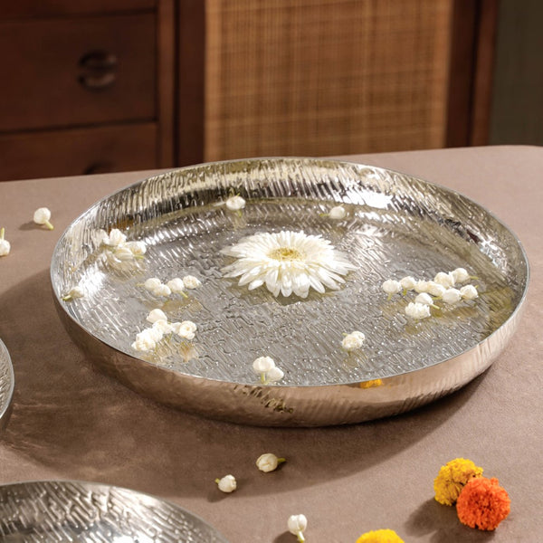 Flower Urli Silver Set Of 3
