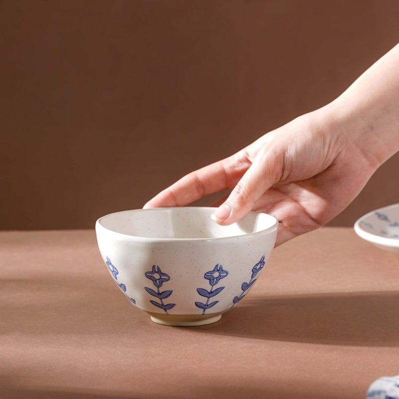 Flora Snack Bowl 300 ml - Bowl,ceramic bowl, snack bowls, curry bowl, popcorn bowls | Bowls for dining table & home decor