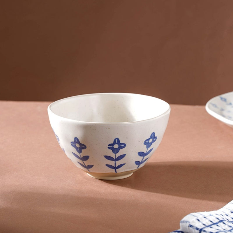 Flora Soup Bowl - Bowl, soup bowl, ceramic bowl, snack bowls, curry bowl, popcorn bowls | Bowls for dining table & home decor