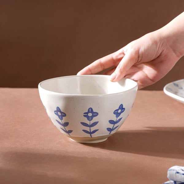 Flora Soup Bowl - Bowl, soup bowl, ceramic bowl, snack bowls, curry bowl, popcorn bowls | Bowls for dining table & home decor