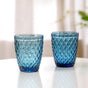 Aqua Blue Glassware Set of 4