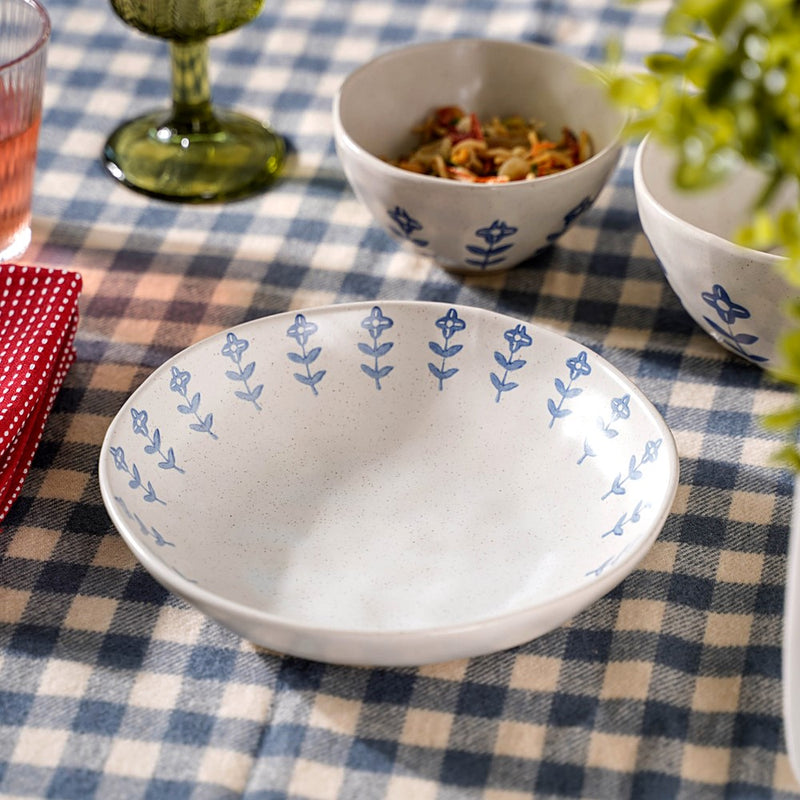 Flora Deep Dish - Serving plate, pasta plate, lunch plate, deep plate | Plates for dining table & home decor