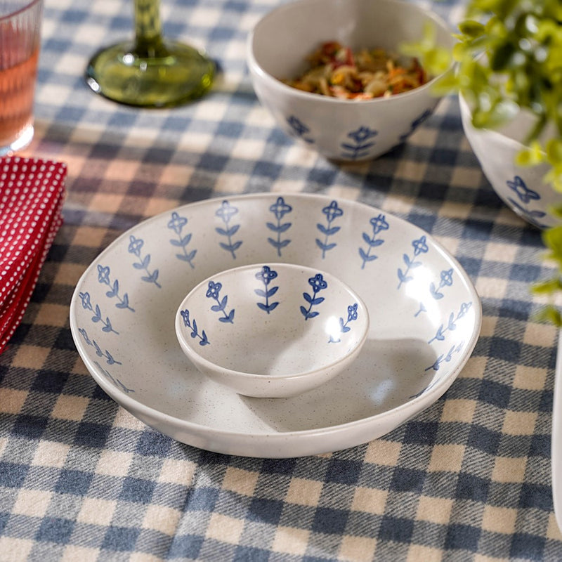 Flora Deep Dish - Serving plate, pasta plate, lunch plate, deep plate | Plates for dining table & home decor