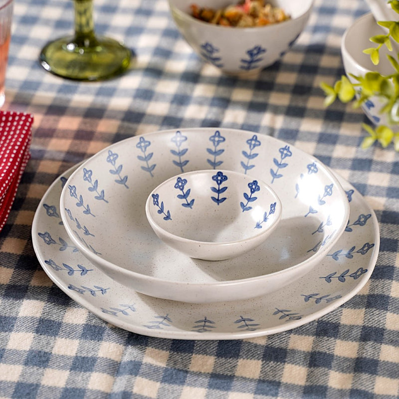 Flora Deep Dish - Serving plate, pasta plate, lunch plate, deep plate | Plates for dining table & home decor