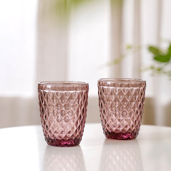 Mauve Orchid Drinking Glass Set of 4