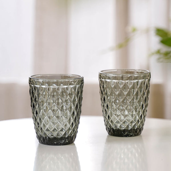 Grey Water Tumbler Set of 4