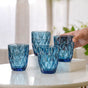 Blue Glassware Set of 4