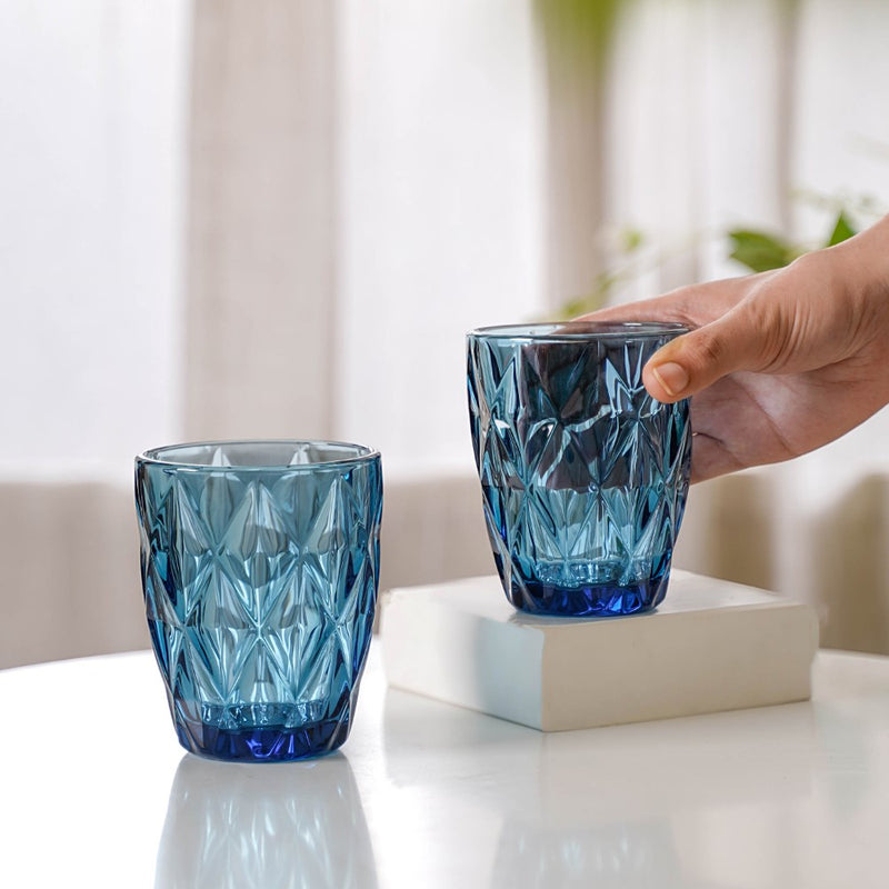 Blue Glassware Set of 4