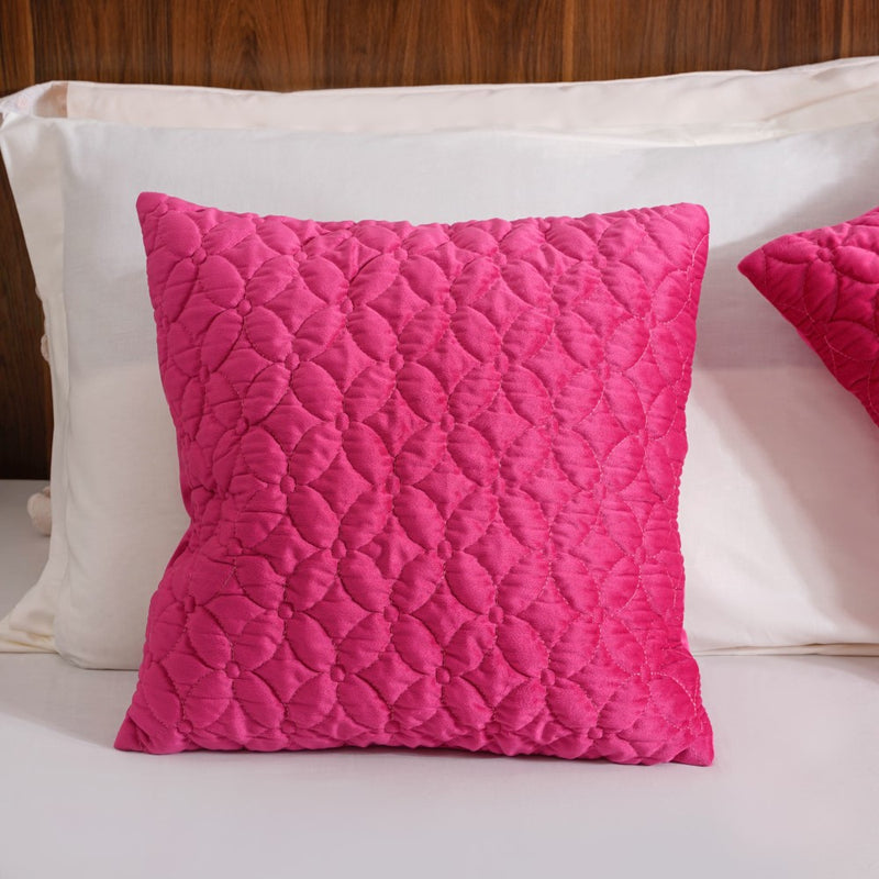 Luxe Cushion Cover & Runner Set Of 3 Magenta