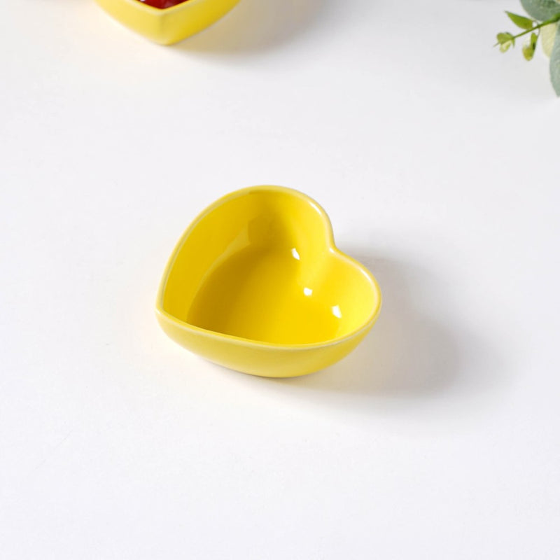 Heart Plate Set of 2 - Serving plate, small plate, snacks plates | Plates for dining table & home decor