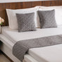 Velvet Cushion Cover & Bed Runner Set Of 3 Grey