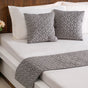 Velvet Cushion Cover & Bed Runner Set Of 3 Grey