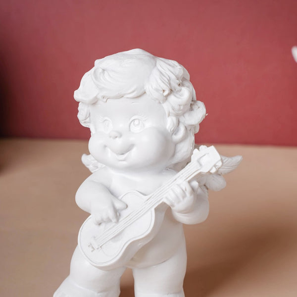 Baby Angel Statue Ukulele - Showpiece | Home decor item | Room decoration item