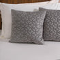 Velvet Cushion Cover & Bed Runner Set Of 3 Grey