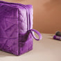 Plum Purple Cosmetic Bag Set Of 3