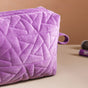 Plum Purple Cosmetic Bag Set Of 3