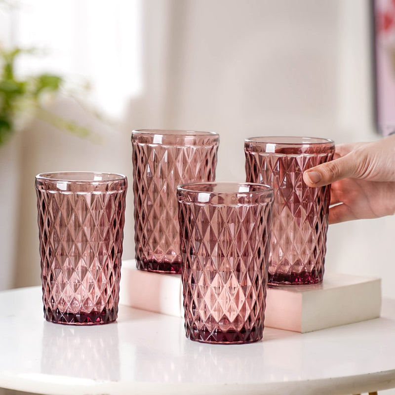 Mauve Orchid Water Cup Set of 4