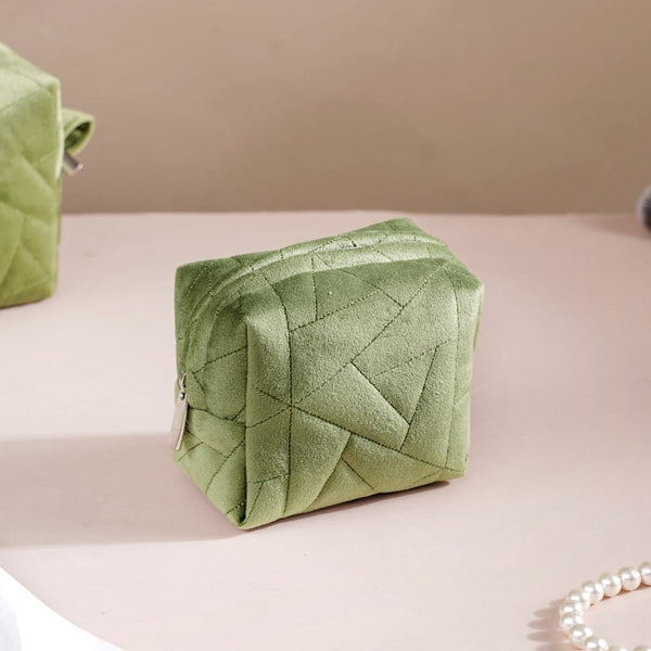 Sage Green Cosmetic Bag Set Of 3