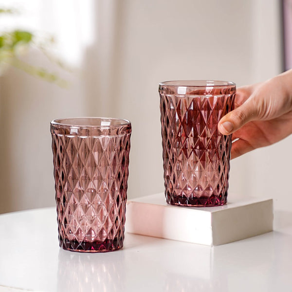 Mauve Orchid Water Cup Set of 4