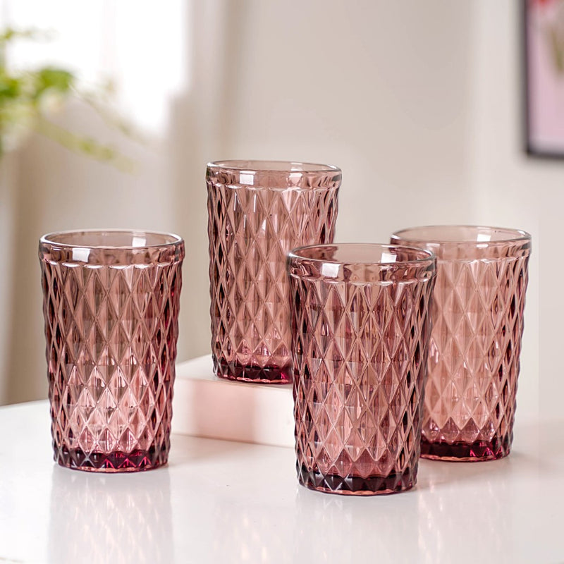 Mauve Orchid Water Cup Set of 4