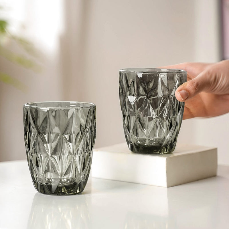 Embossed Drinkware Set of 4