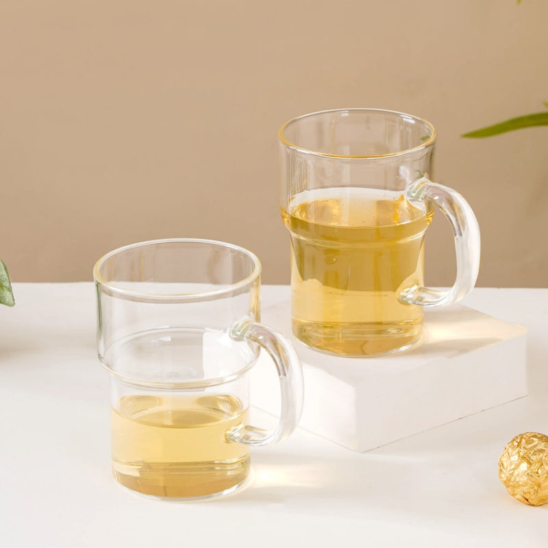 Raksha Bandhan Glass Mugs Hamper For Him & Her Set Of 4