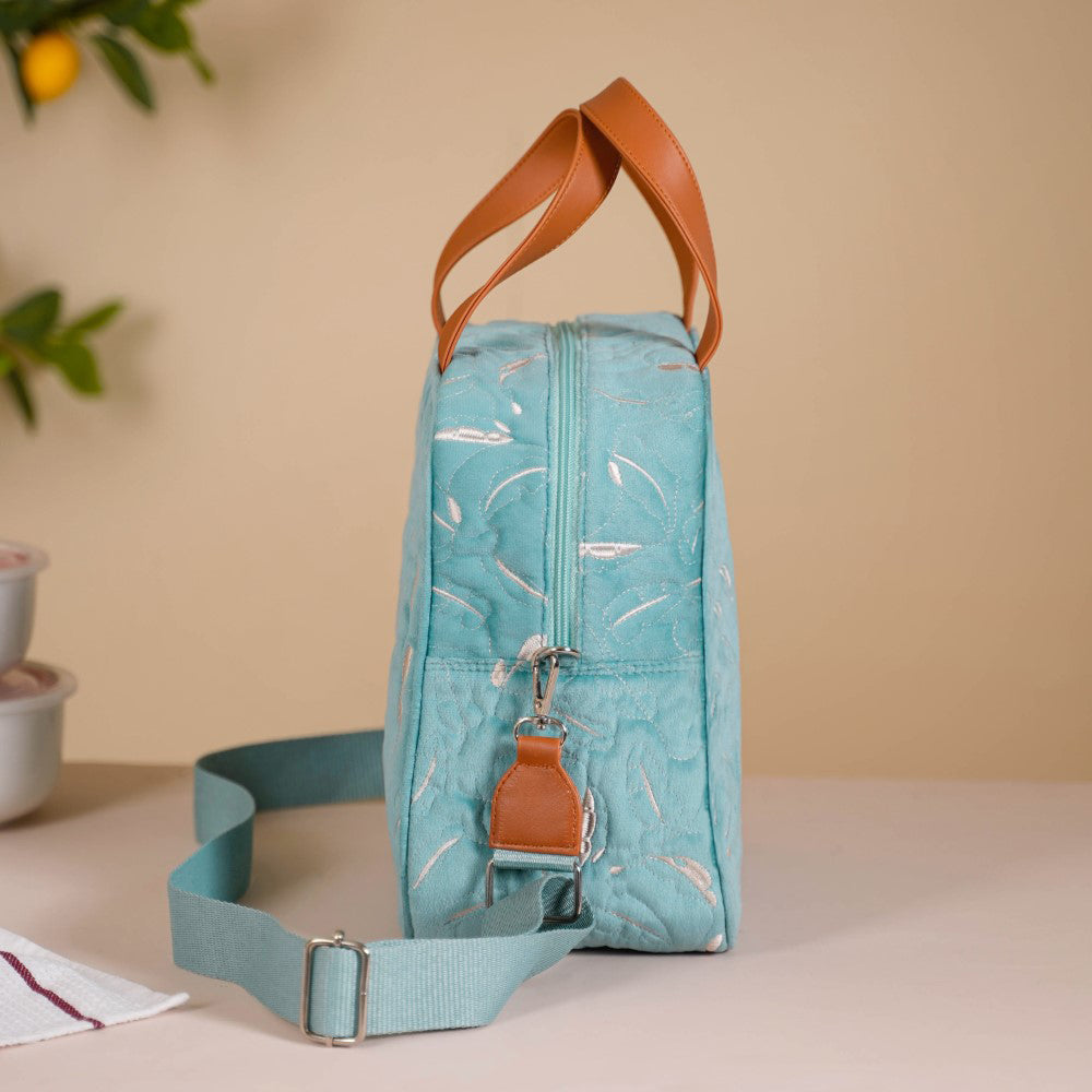 Insulated Tiffin Bag Light Blue Online Premium Lunch Bag Nestasia