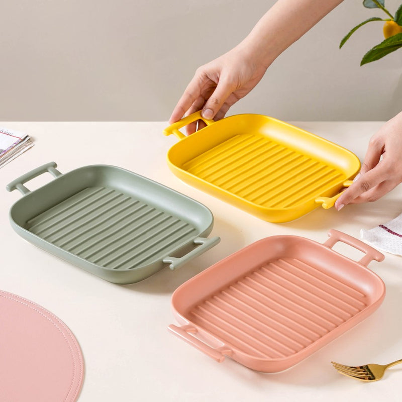 Baking Plate with Handle - Baking Dish
