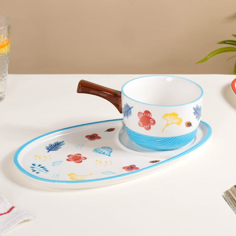 Pot and Tray Set - Soup bowl, serving bowl set, noodle bowl, plates and bowls | Bowls for dining table & home decor