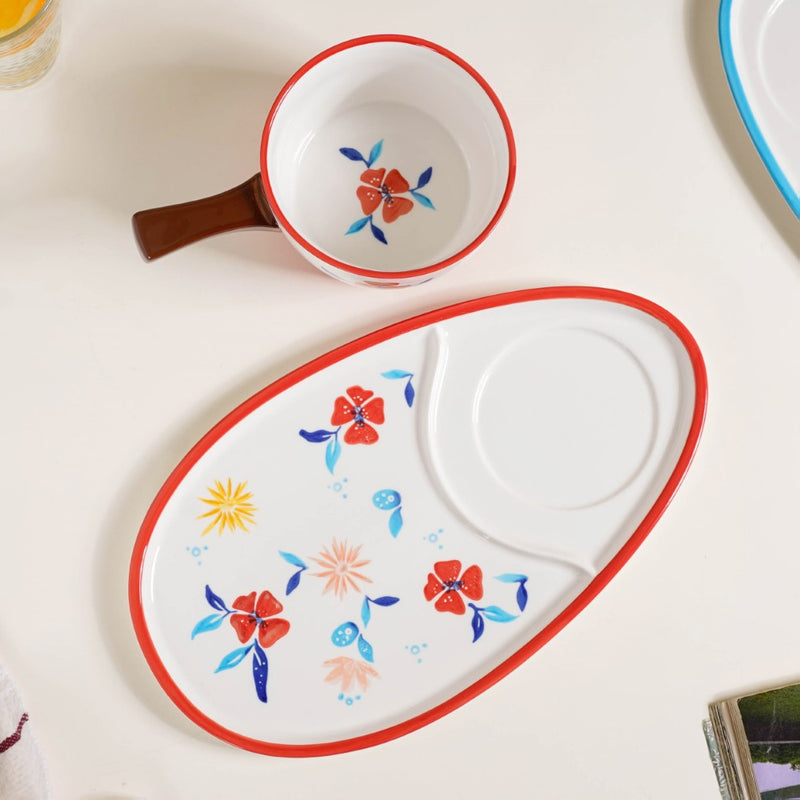 Pot and Tray Set - Soup bowl, serving bowl set, noodle bowl, plates and bowls | Bowls for dining table & home decor