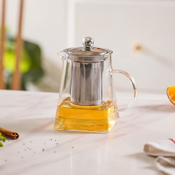 Glass Teapot with Infuser - Medium - Teapot, kettle, tea kettle | Teapot for Dining table & Home decor
