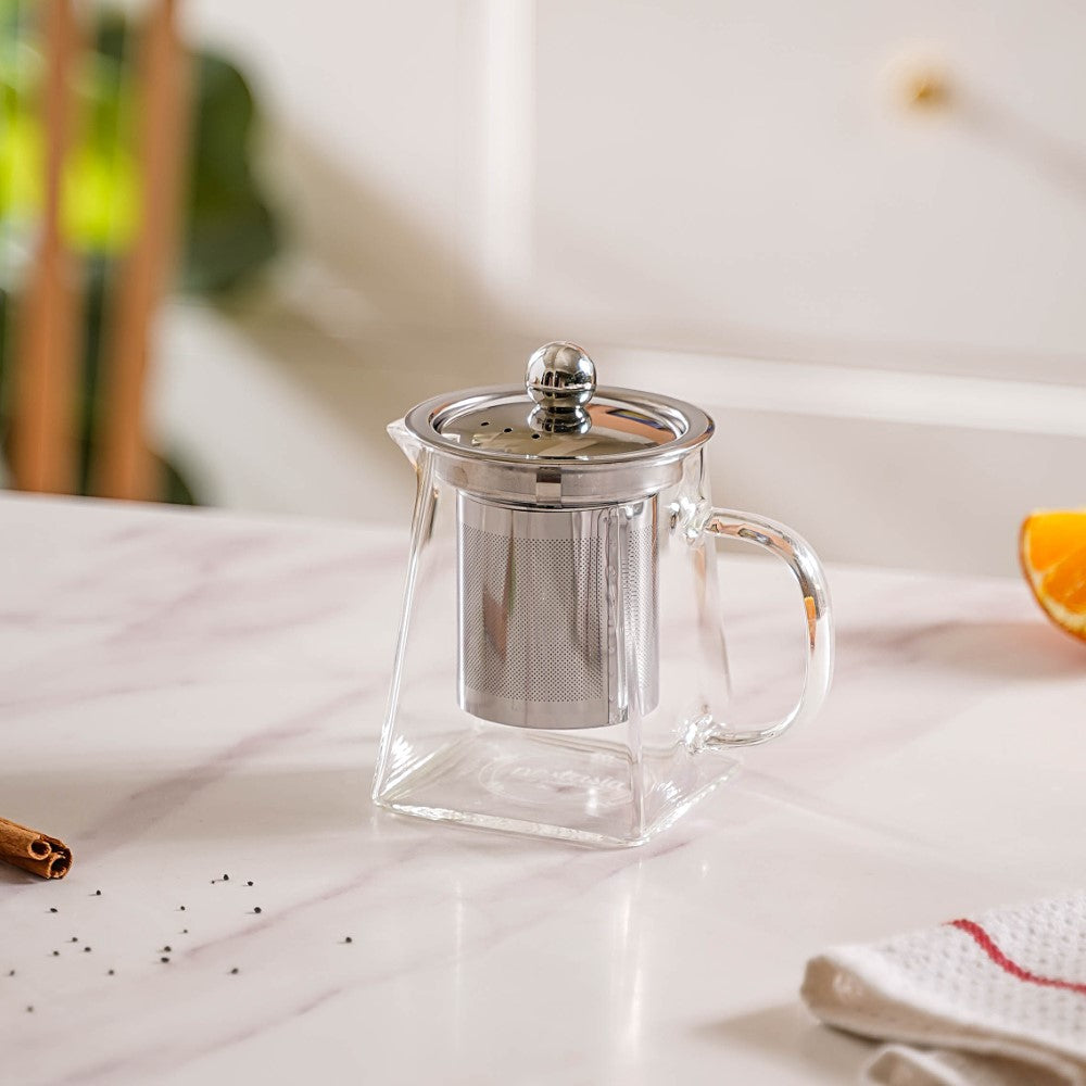 Waves Glass Teapot with Infuser