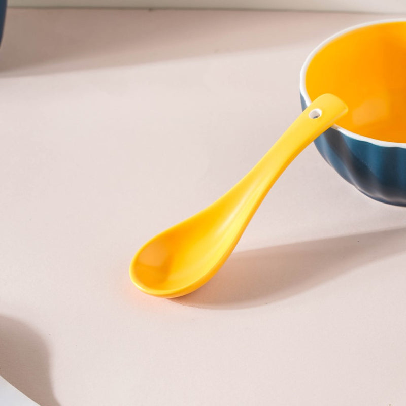 Chrome 5 Piece Blue Snack Set For 1