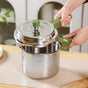 Zesta Induction Safe Triply SS Pressure Cooker 3 Litre With Spill Control Lid