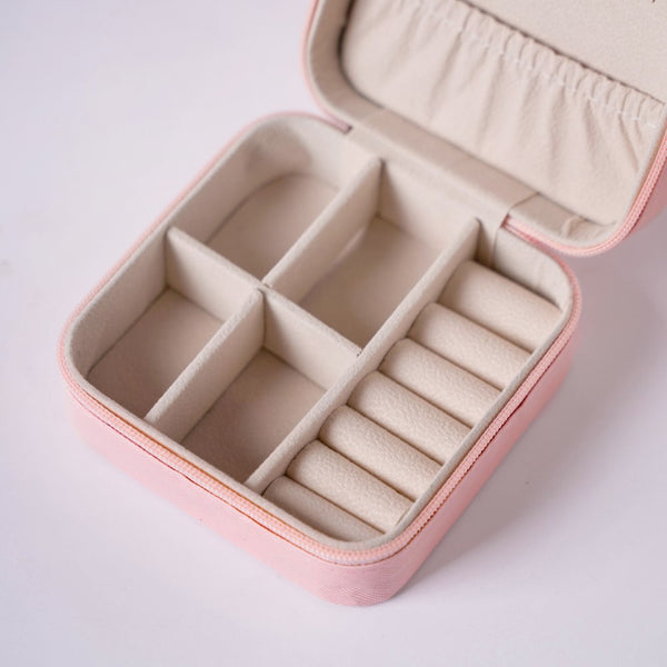 Mini Jewellery Storage Box Pink